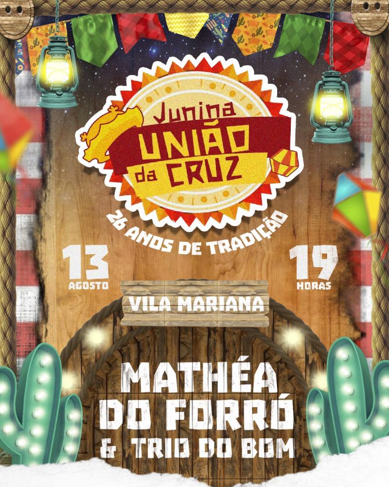 Junina União e mais quatro quadrilhas Juninas fecham o calendário de apresentações no próximo dia 13 de Agosto