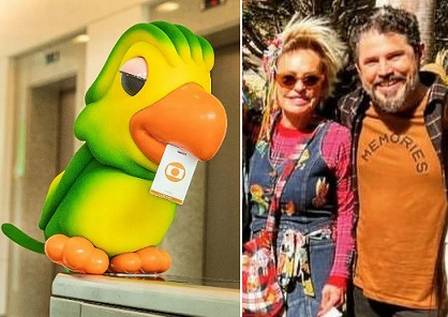 Ana Maria Braga aparece pela primeira vez em foto com intérprete de Louro Mané, o filho do Loiro José
