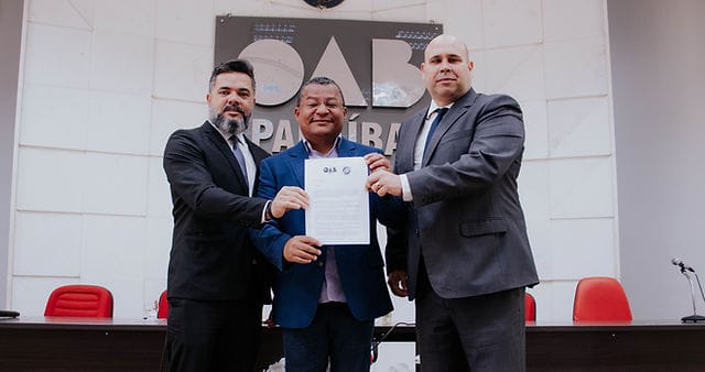 Nilvan participa de sabatina e assina carta compromisso com a Advocacia e Imprensa