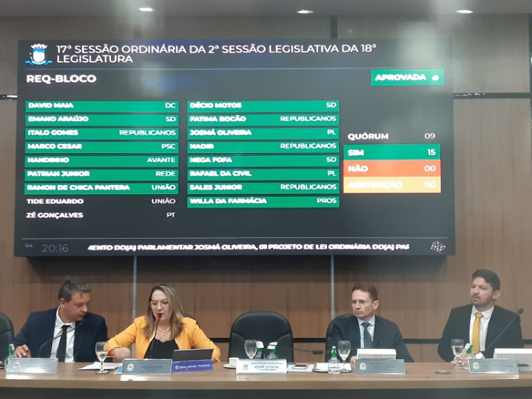 Câmara Municipal de Patos inova e adota moderno sistema de votação