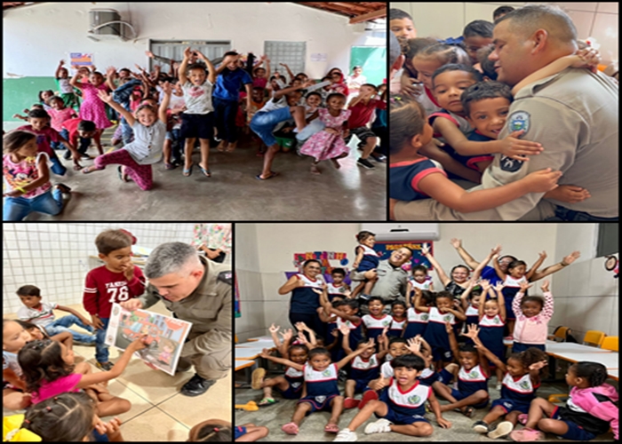 Polícia Militar leva prevenção e alegria às escolas de comunidade quilombola e Distrito de São Sebastião de Cacimbas