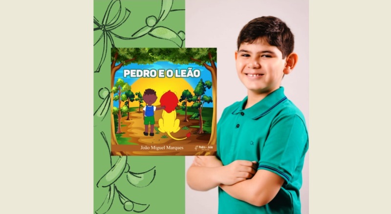 Livro Pedro e o Leão escrito por garoto de 9 anos será lançado, em Patos