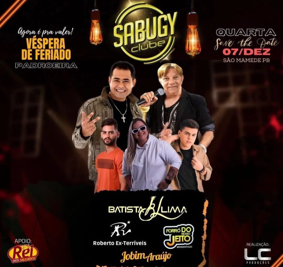 Batista Lima faz show nesta quarta na reabertura do Sabugy Clube