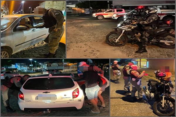 Polícia Militar realiza abordagens e o uso do etilômetro durante a Operação Boas Festas