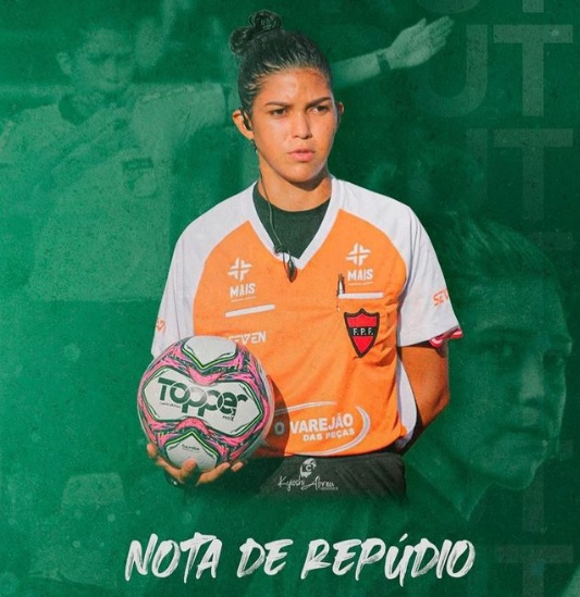 Nacional de Patos emite Nota de Repúdio contra atitude de jogador com árbitra patoense durante jogo do Paraibano 2023