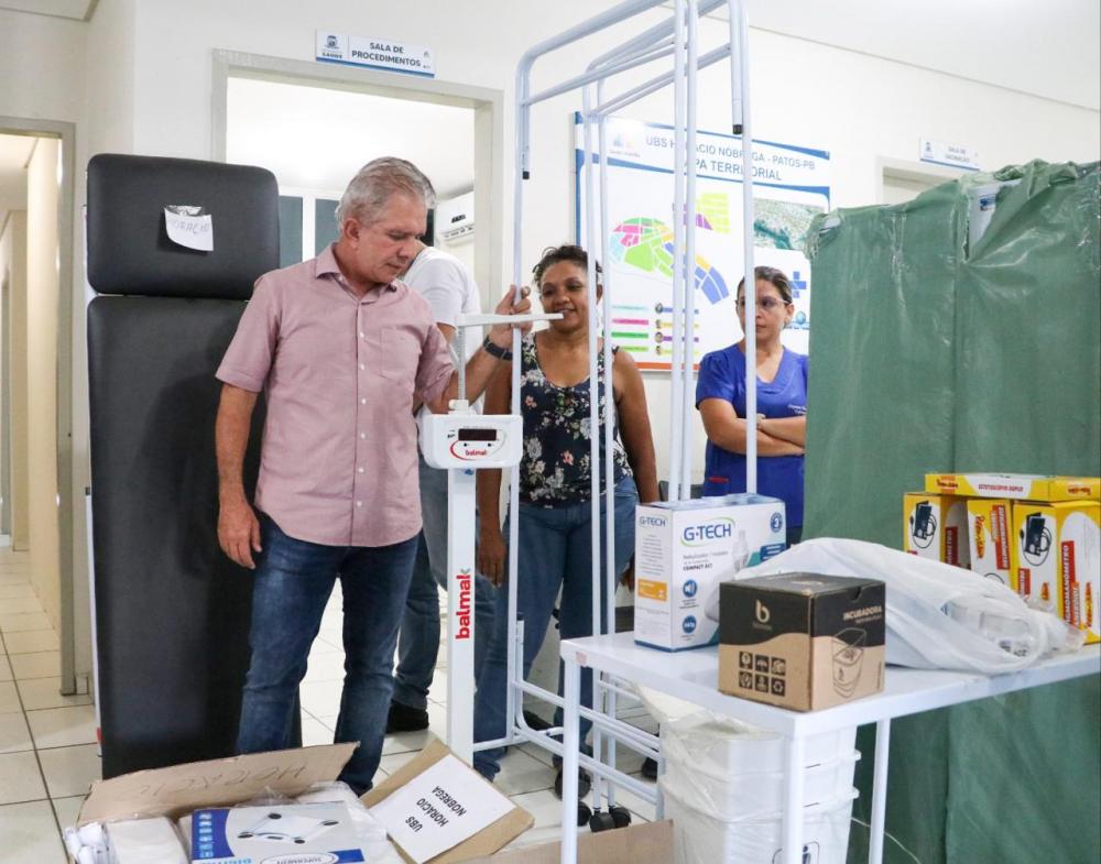 Com investimento de mais de R$ 1,5 milhão, prefeito Nabor Wanderley equipa e desinterdita todas as UBSs de Patos
