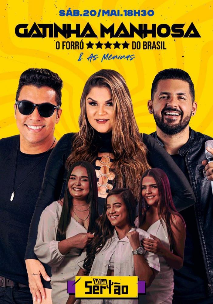 Gatinha manhosa e as Meninas faram show no vila sertão em Patos no dia 20 de Maio. Cobertura Total Vc Na Midia 