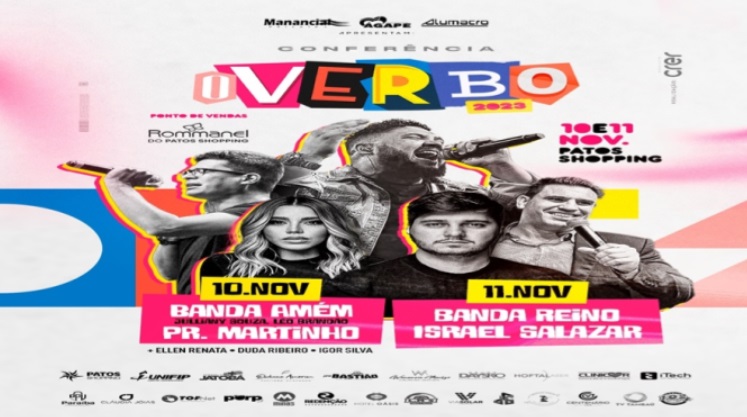 5ª edição da Conferência O Verbo ocorrerá nesta sexta e sábado, em Patos, e reunirá nomes nacionais da música gospel