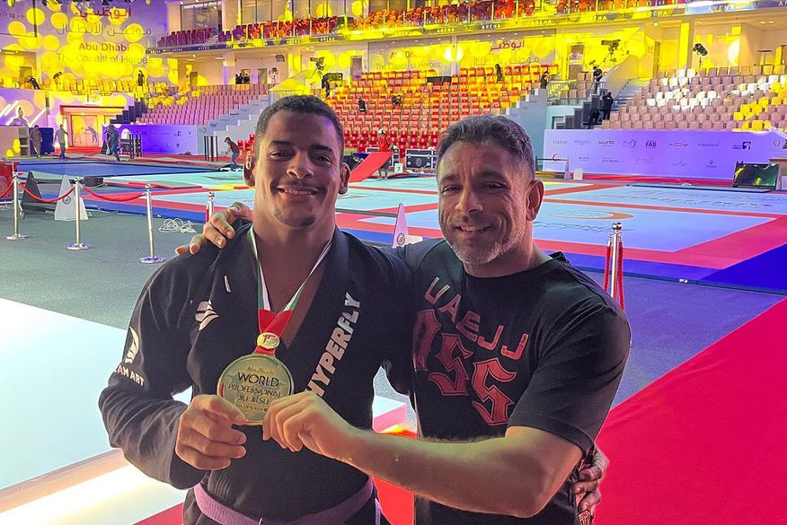 Atleta paraibano Jeferson Santos conquista título mundial de jiu-jitsu em Dubai