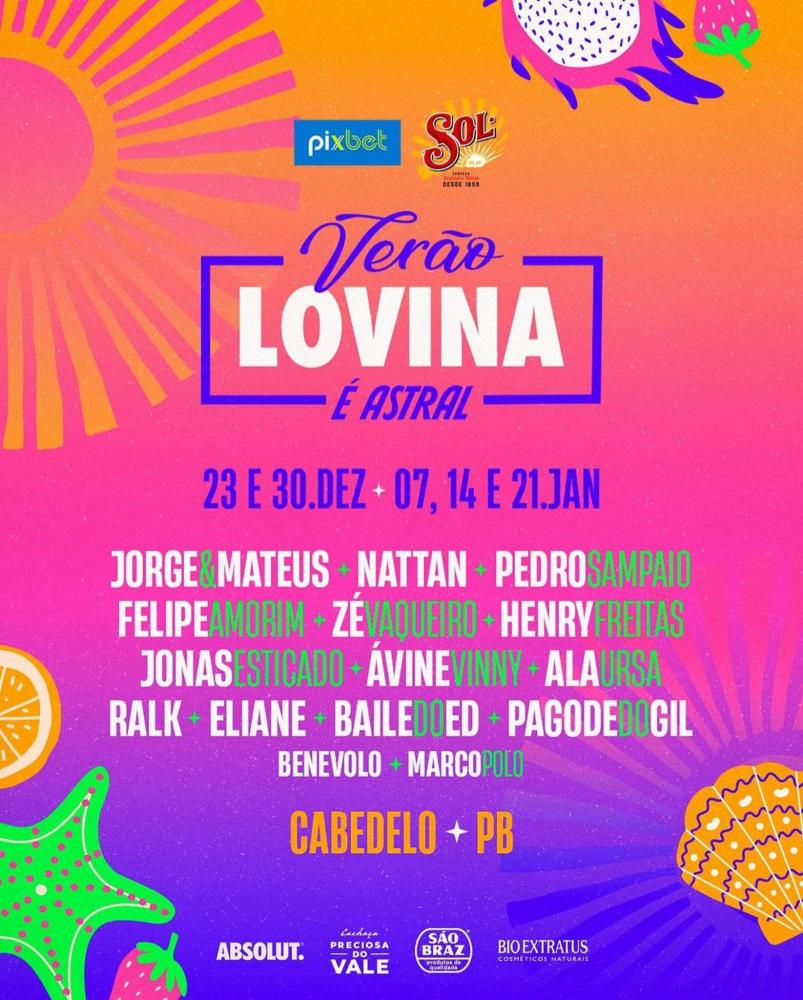 Divulgada a Programação Oficial do Verão Lovina; confira