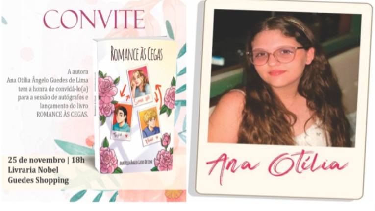 Adolescente de 13 anos lança seu primeiro livro no próximo sábado, em Patos