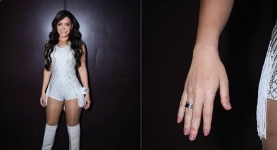 Maraisa aparece com aliança de noivado após anunciar término