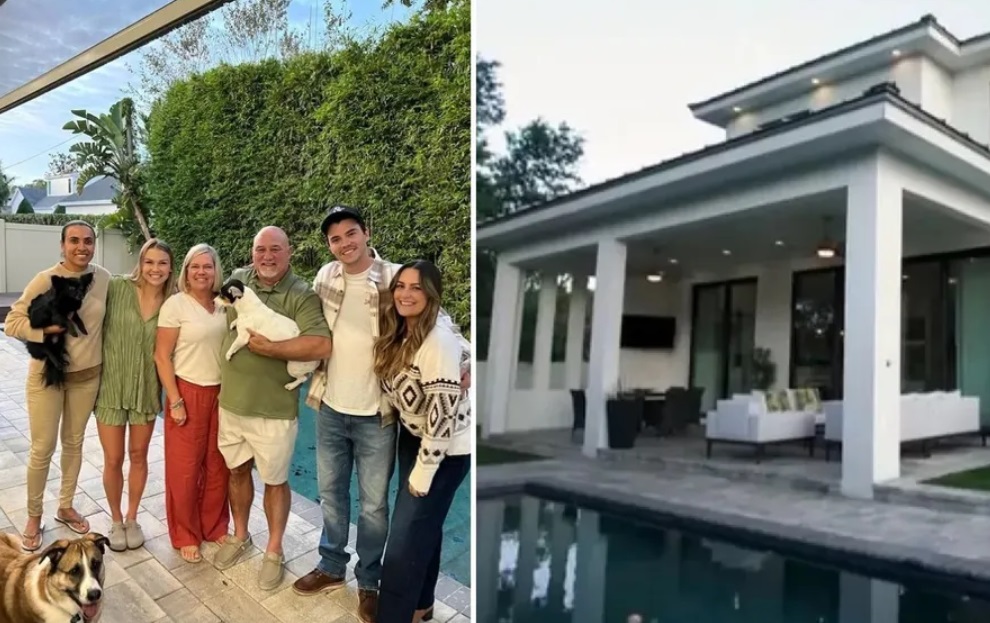 Marta recebe família da namorada para primeiro churrasco em nova mansão de R$ 8,5 milhões nos EUA