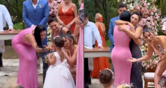 Simone e Simaria se reencontram em casamento de irmão