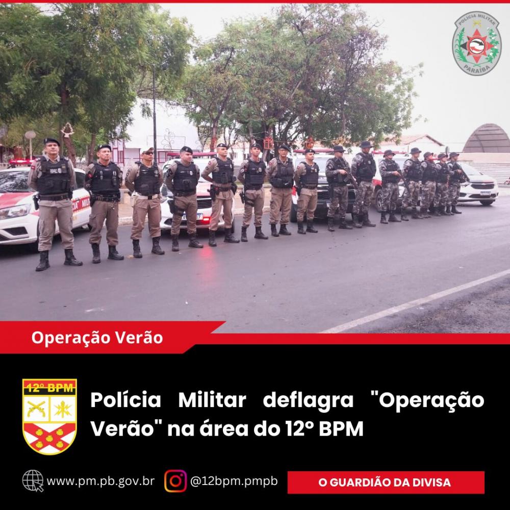 Polícia Militar deflagra Operação Verão na área do 12º BPM