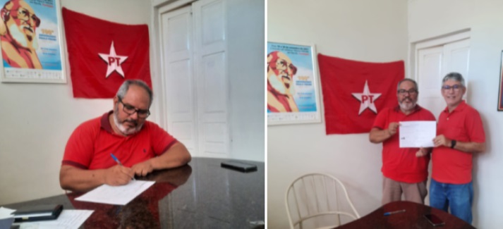 Radialista e advogado Paulino Lima se filia ao PT de Patos e é pré-candidato a vereador