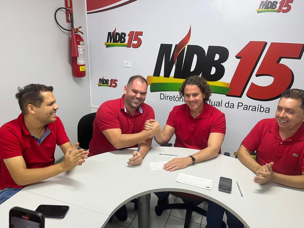 MDB filia o vice-prefeito de Alagoinha, Alírio Filho, que será candidato a prefeito pela legenda nas eleições deste ano