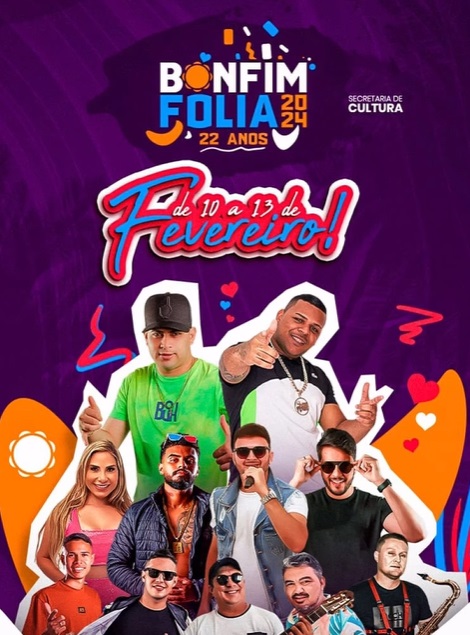 Divulgada a Programação do Carnaval 2024 de São José do Bonfim; confira