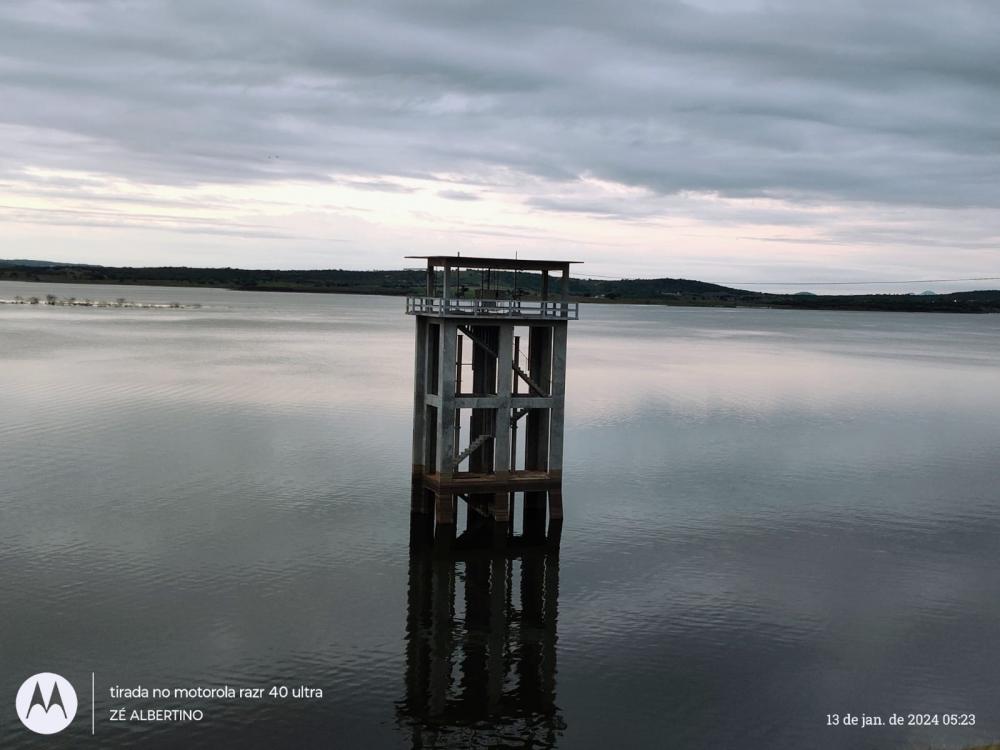 Açude Estevam Marinho aumenta 19 cm em sua lâmina de água na cidade de Coremas