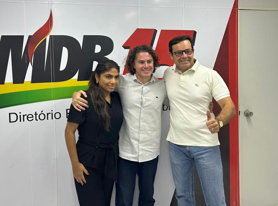 Veneziano recebe Priscila Lima e Dr. Ramonilson na sede do MDB e encontro sela união para as eleições de prefeito e vice na cidade de Patos