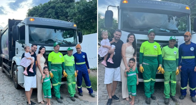 Criança de 5 anos faz festa de aniversário com tema “garis” em Patos