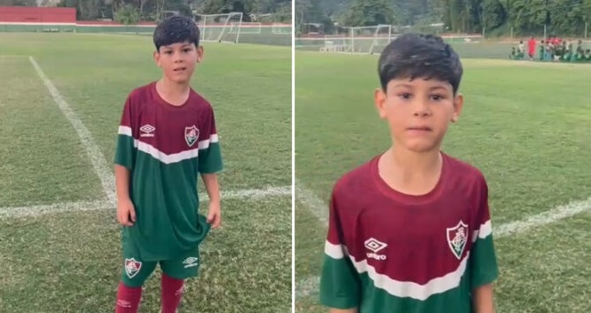 Criança de 9 anos da cidade de Patos é aprovada em teste e passa a integrar as Categorias de Base do Fluminense