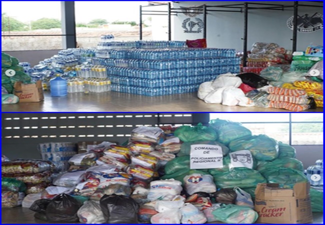 No Sertão Paraibano: Polícia Militar realiza campanha e arrecada doações para as vítimas das enchentes no Rio Grande do Sul