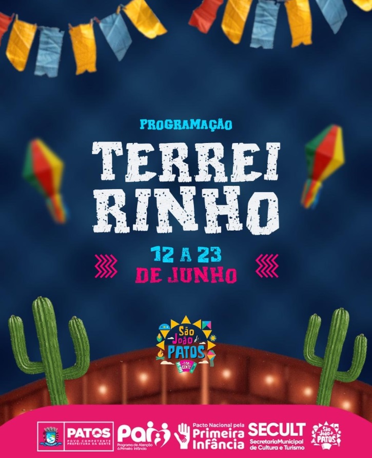 Prefeitura Municipal de Patos anuncia programação do Terreirinho do Forró 2024