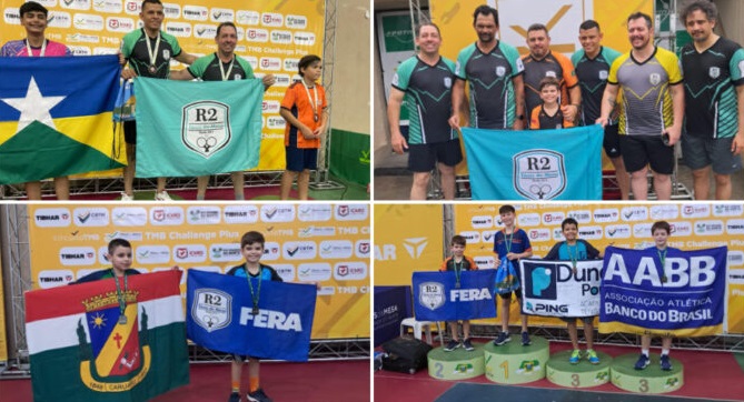 Talentos do tênis de mesa da cidade de Patos brilham em Natal