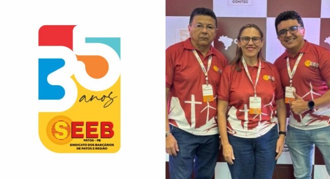 Sindicato dos Bancários de Patos e Região lança selo comemorativo dos 35 anos da entidade