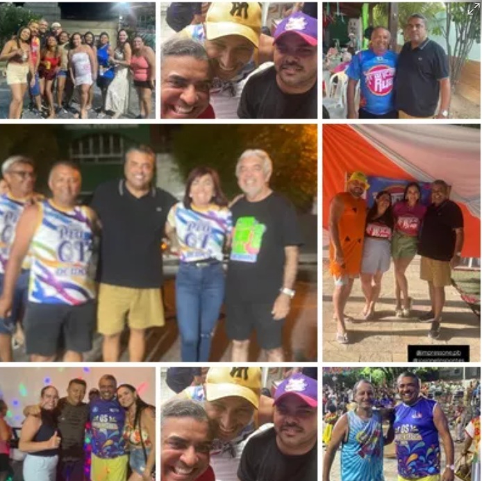 Deputado Cicinho Lima prestigia Carnaval, em Patos