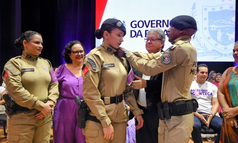 João Azevêdo anuncia ampliação da Patrulha Maria da Penha para região de Patos e nomeia a Capitã Gabriela para comandar a unidade