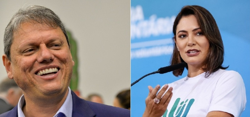 Tarcísio e Michelle são os preferidos para substituir Bolsonaro na direita em 2026