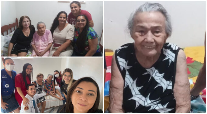 Dona Etelvina comemora 104 anos de idade, em Mãe d’Água