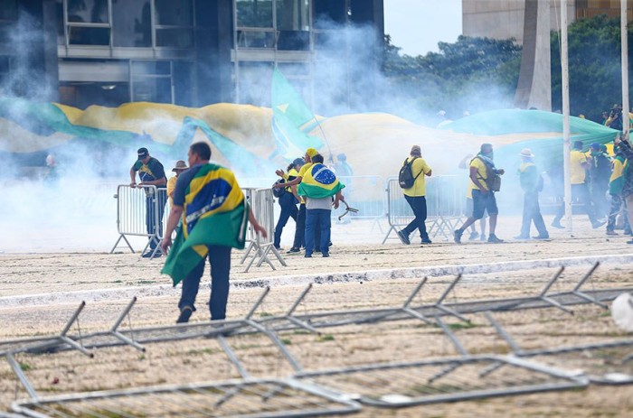 No dia 8 de janeiro, os Três Poderes foram invadidos e depredados - Foto: Marcelo Camargo/Agência Brasil