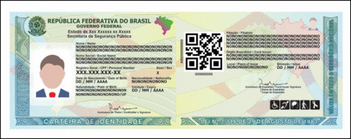 Modelo na nova carteira de identidade - (Foto: IGP-RS)