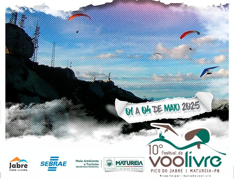 10º Festival de Voo Livre de Matureia acontece de 1º a 04 de Maio