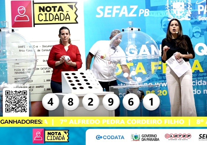 Nota Cidadã divulga os 31 ganhadores do sorteio do mês de agosto