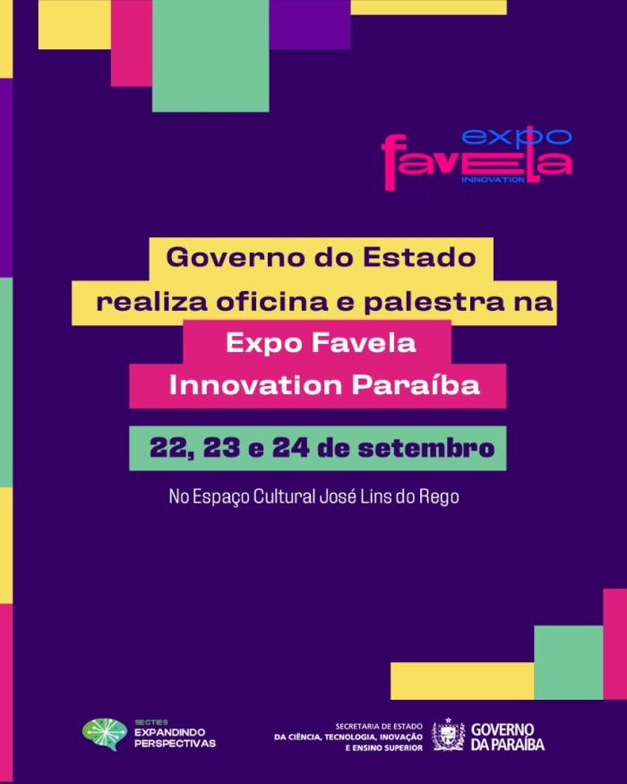 Governo do Estado realiza mostra e oficina para empresas inovadoras na Expo Favela Innovation Paraíba