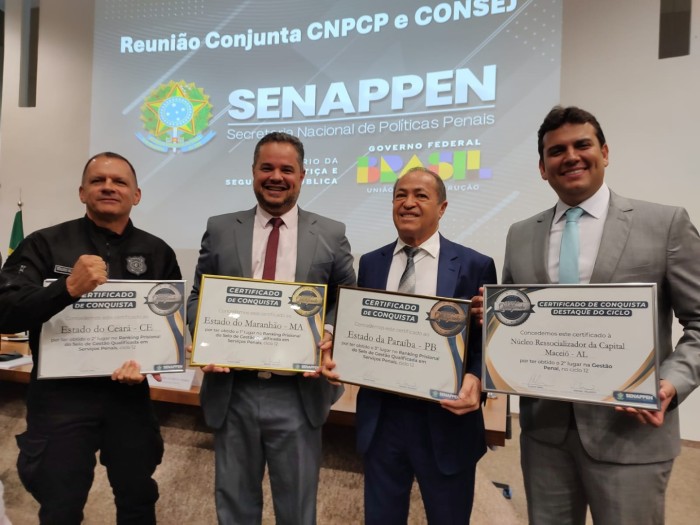 Paraíba conquista nacionalmente Selo de Gestão Qualificada em Serviços Penais