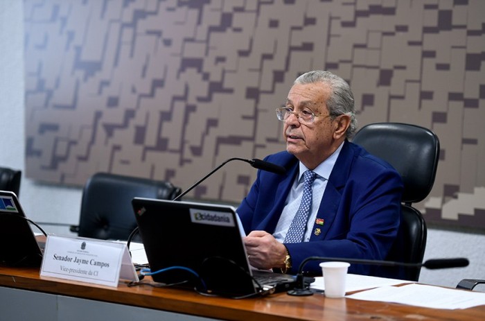 Autor do PL 2.519/2019, Jayme Campos pediu aprovação da matéria pela Câmara e observou que recursos para segurança na fronteira são historicamente insignificantes - Foto: Edilson Rodrigues/Agência Senado