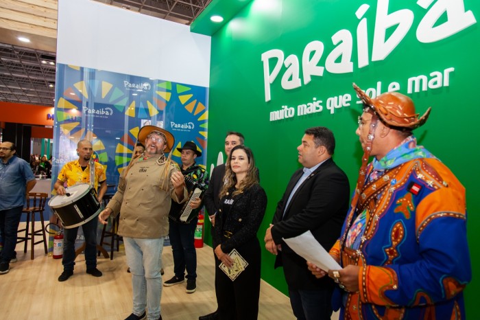 Lançamento de roteiro turístico lota estande da Paraíba na Abav Expo 2023