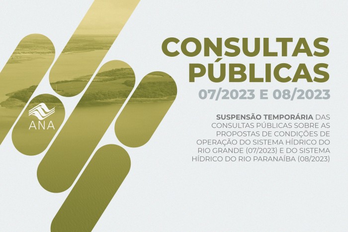 Consultas públicas sobre condições de operação dos sistemas hídricos dos rios Grande e Paranaíba estão suspensas temporariamente