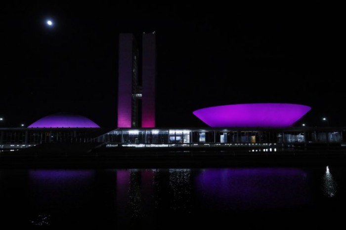 A iluminação especial acontece todos os anos - (Foto: Luis Macedo/Câmara dos Deputados)