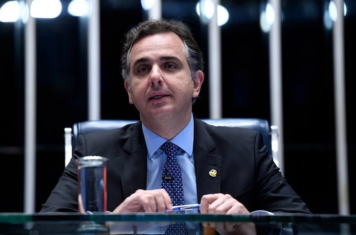 O presidente do Senado, Rodrigo Pacheco, comandou a sessão - Foto: Edilson Rodrigues/Agência Senado