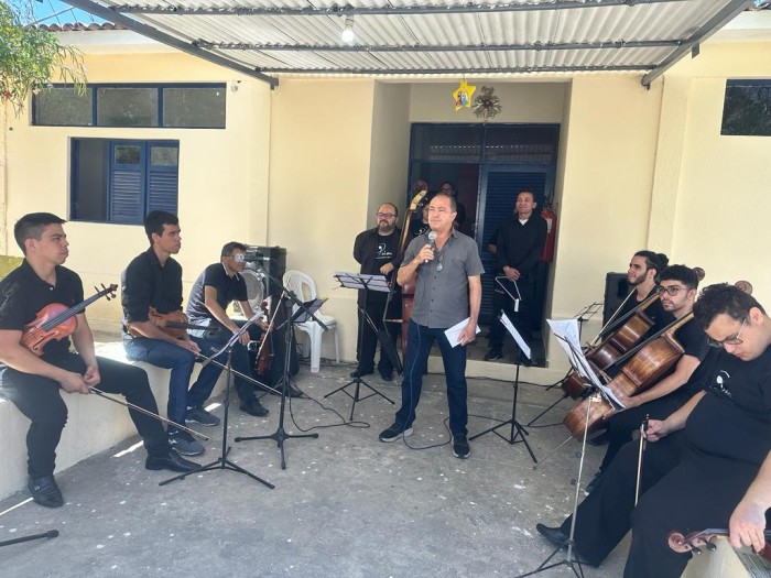Governo leva Orquestra de Cordas Prima a filhos de reeducandos do presídio Serrotão, em Campina Grande