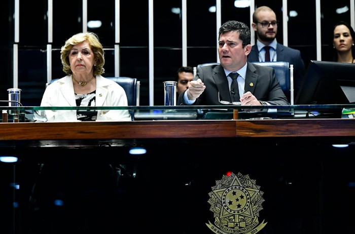 Moro comandou a sessão especial, ao lado de Ivete da Silveira - Foto: Geraldo Magela/Agência Senado
