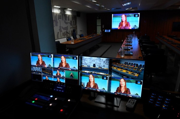 A presidente da CASRaras, Mara Gabrilli, na reunião virtual de apresentação do relatório de atividades - Foto: Roque de Sá/Agência Senado