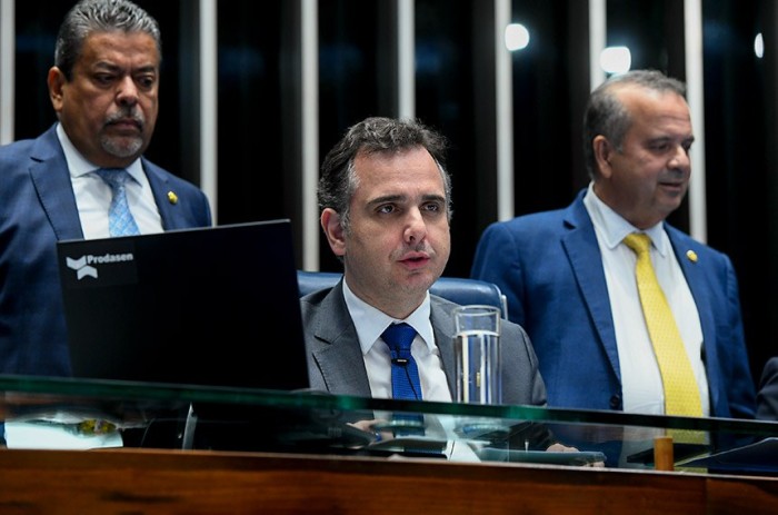 Pacheco preside a sessão entre Dr. Hiran e Rogério Marinho - Foto: Marcos Oliveira/Agência Senado