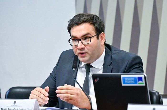 Antes da aprovação no Plenário, Caio Mário Trivellato Seabra Filho recebeu o parecer favorável da Comissão de Serviços de Infraetrutura (CI), onde foi sabatinado na manhã desta quarta (13) - Foto: Geraldo Magela/Agência Senado